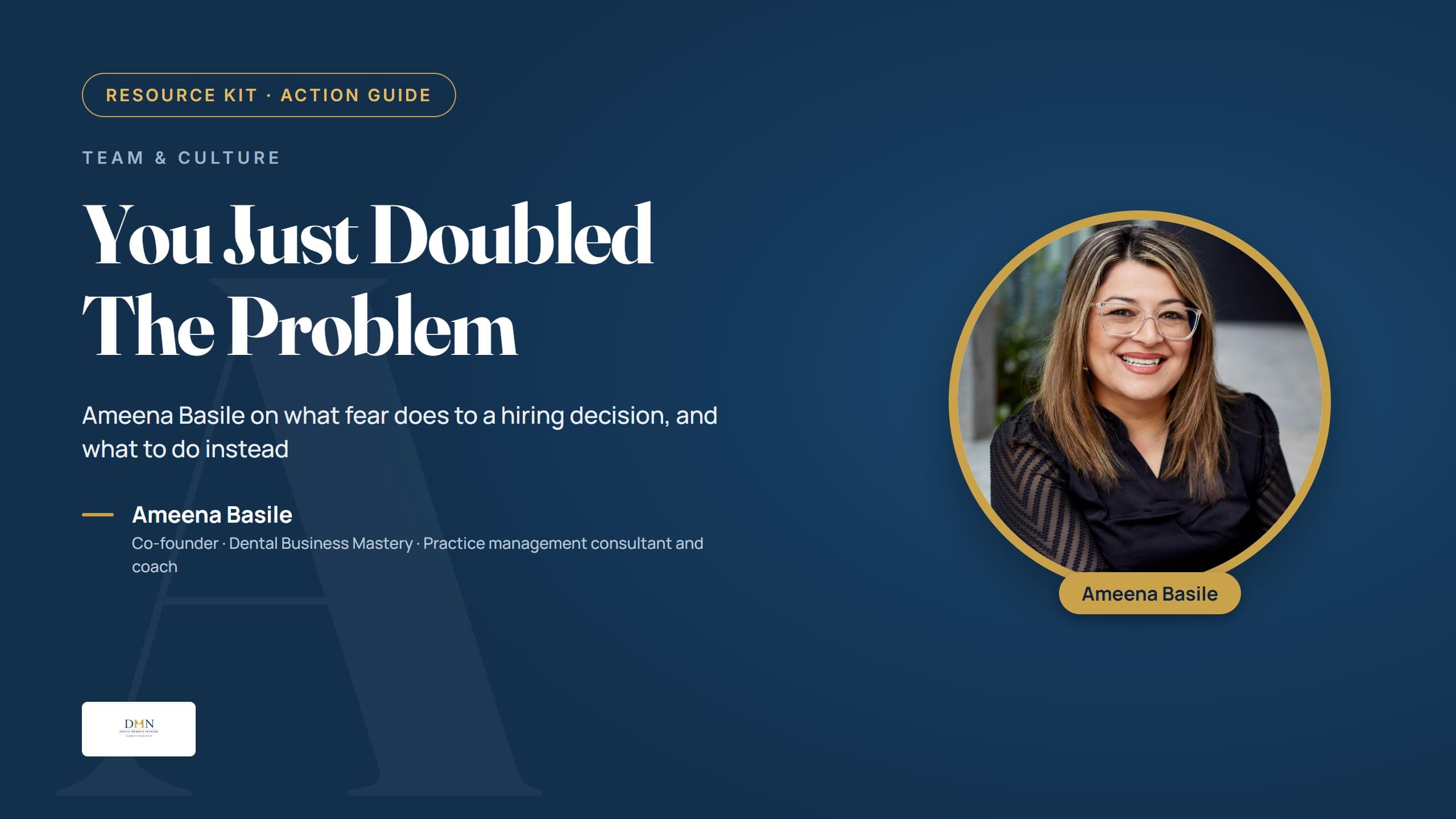 The You Just Doubled The Problem Practice Playbook featuring Ameena Basile