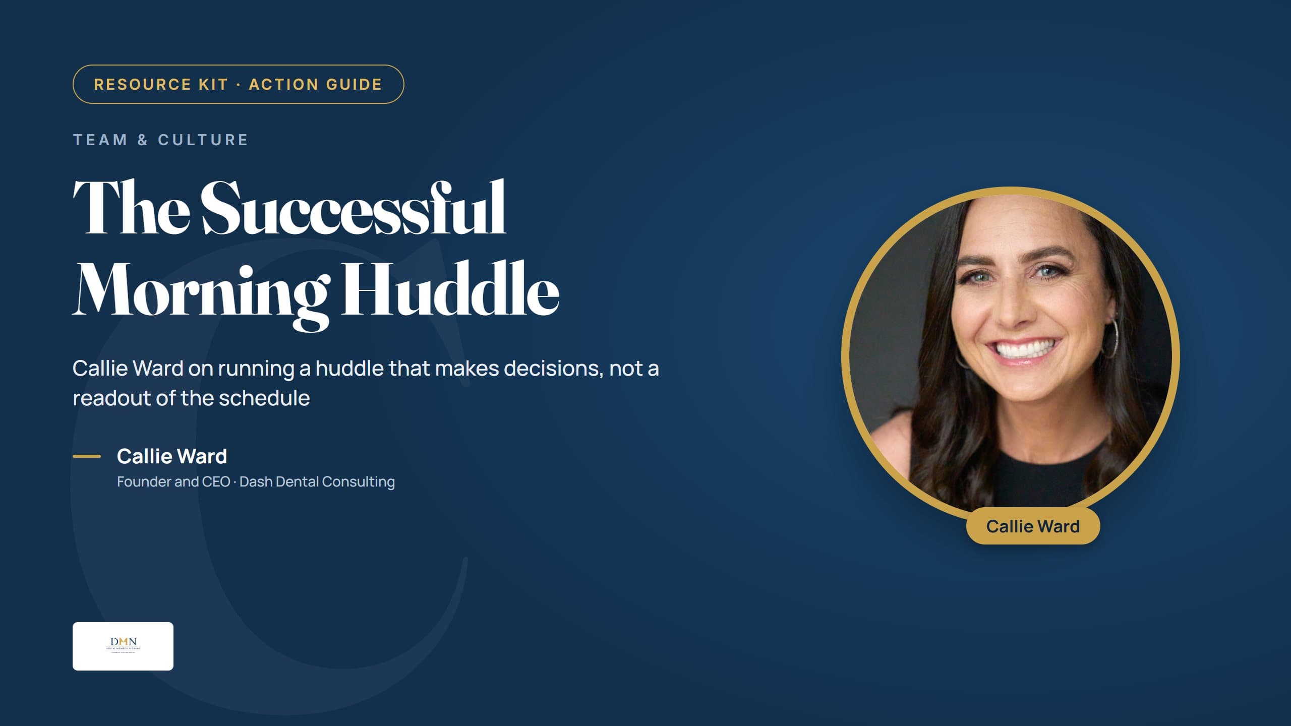 The Successful Morning Huddle Practice Playbook featuring Callie Ward