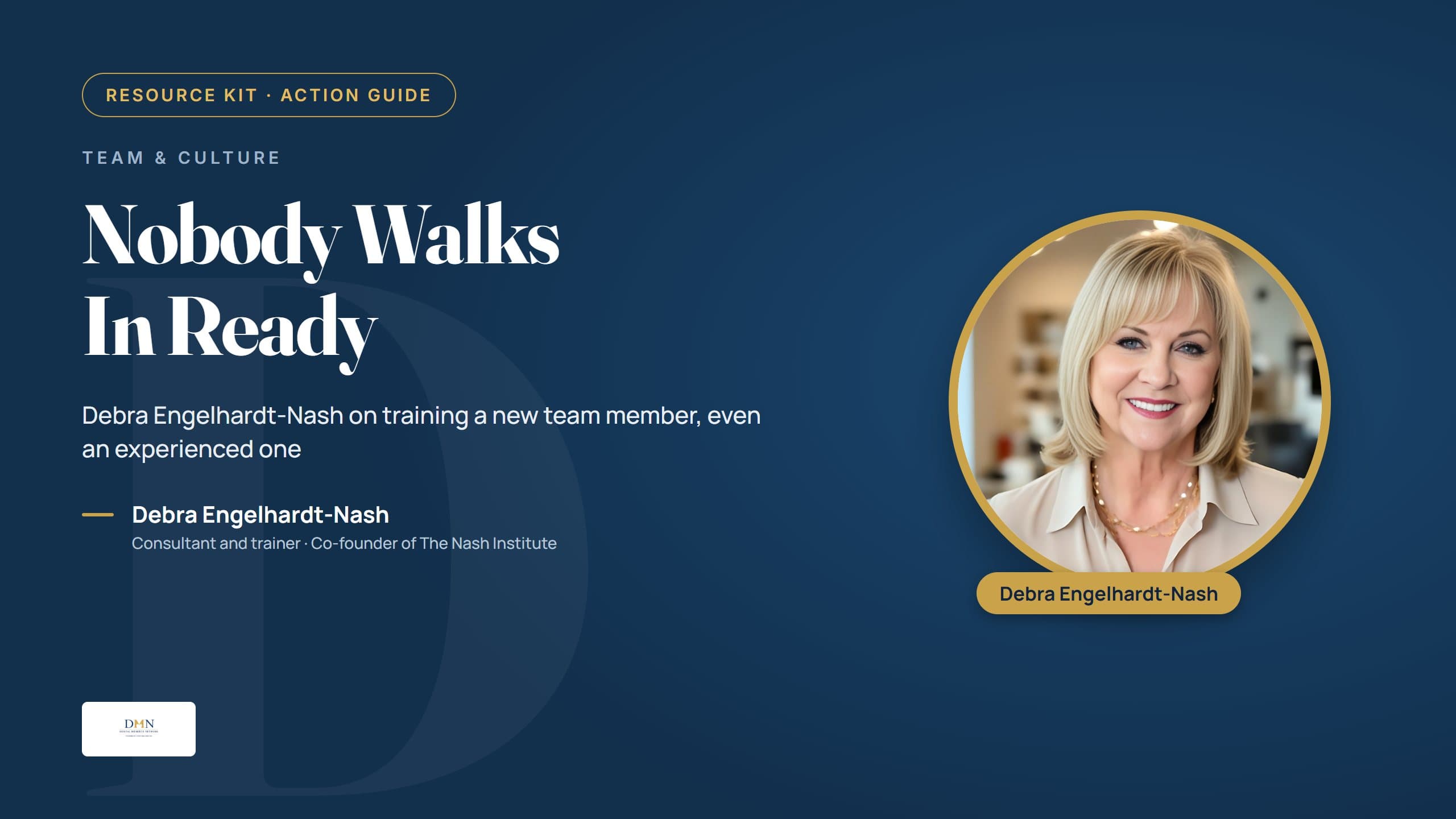 The Nobody Walks In Ready Practice Playbook featuring Debra Engelhardt-Nash