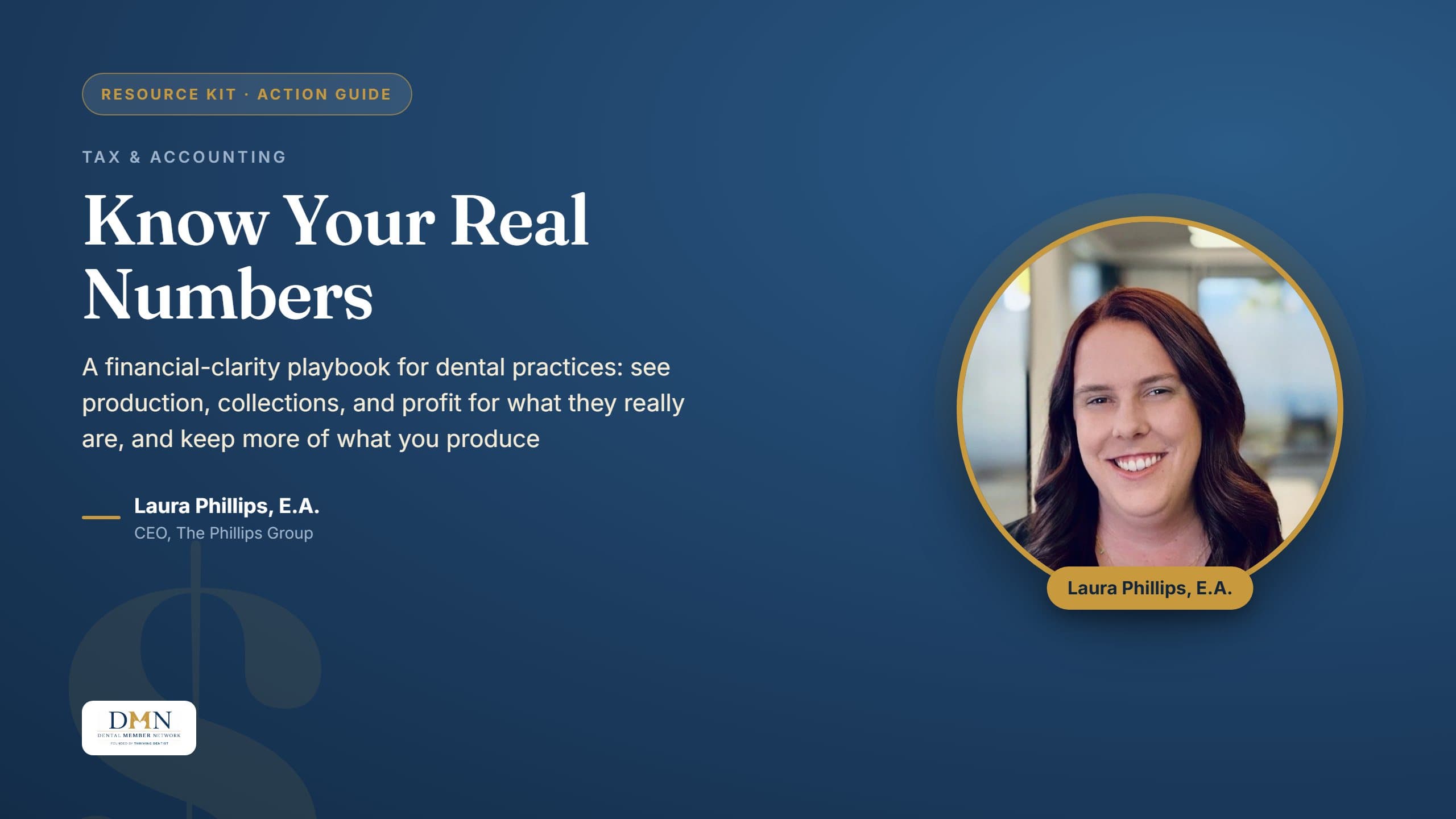 Know Your Real Numbers Practice Playbook featuring Laura Phillips, E.A.