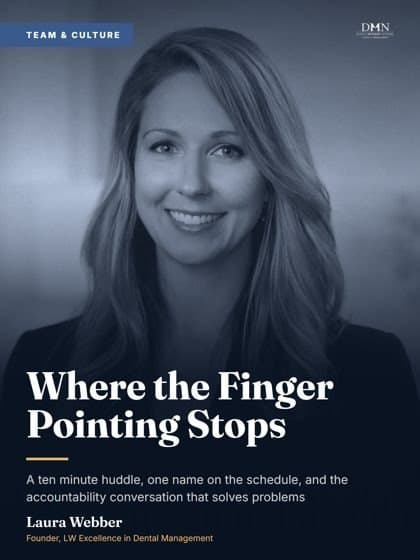 Laura Webber playbook, Where the Finger Pointing Stops