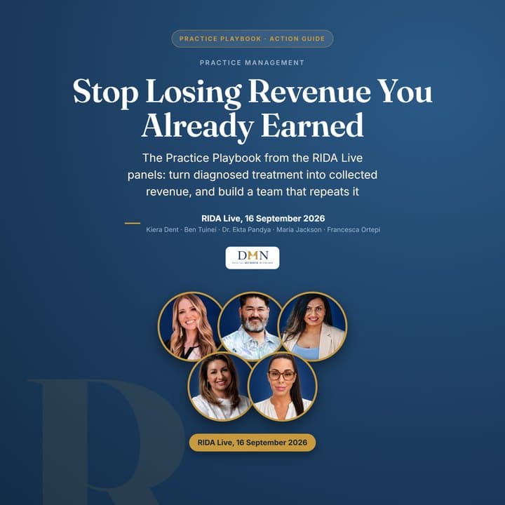 Stop Losing Revenue You Already Earned, the Practice Playbook from RIDA Live