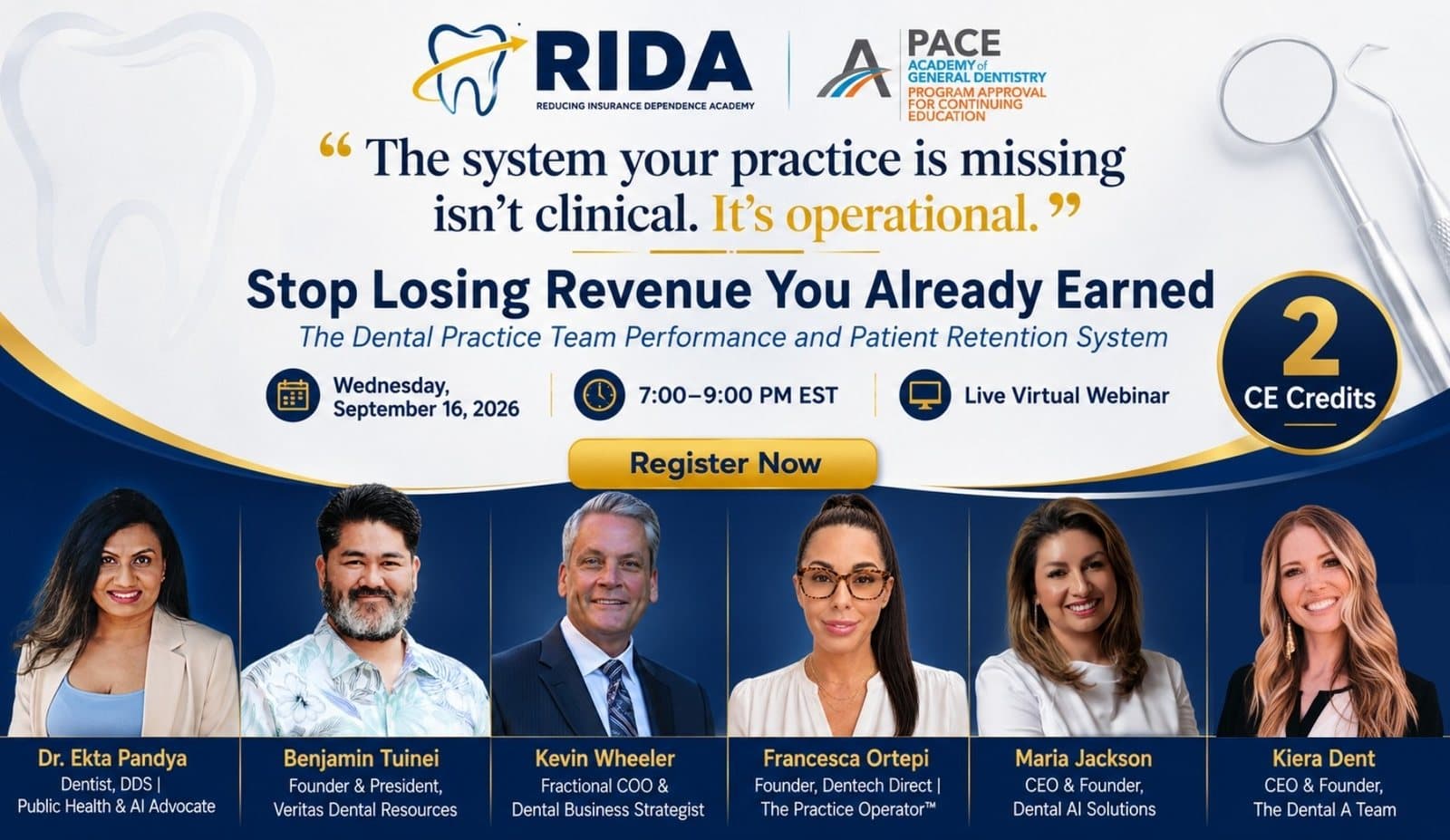 RIDA Live, 16 September 2026