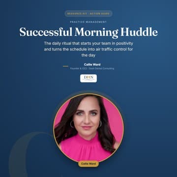 Successful Morning Huddle Practice Playbook cover